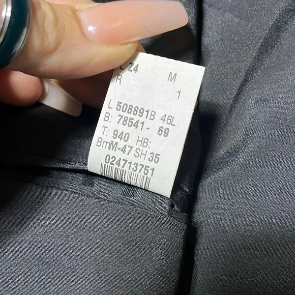 Lauren Ralph Lauren Pure New Wool‎ Blazer Sports Coat Gray Pinstripe - Picture 9 of 12